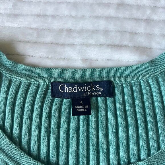 Size Small Women's Chadwicks Flared Blue Sweater - Picture 3 of 6